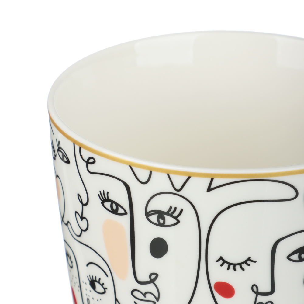 Кружка тм MILLIMI Авангард, 400мл, фарфор, 4 дизайна - #4