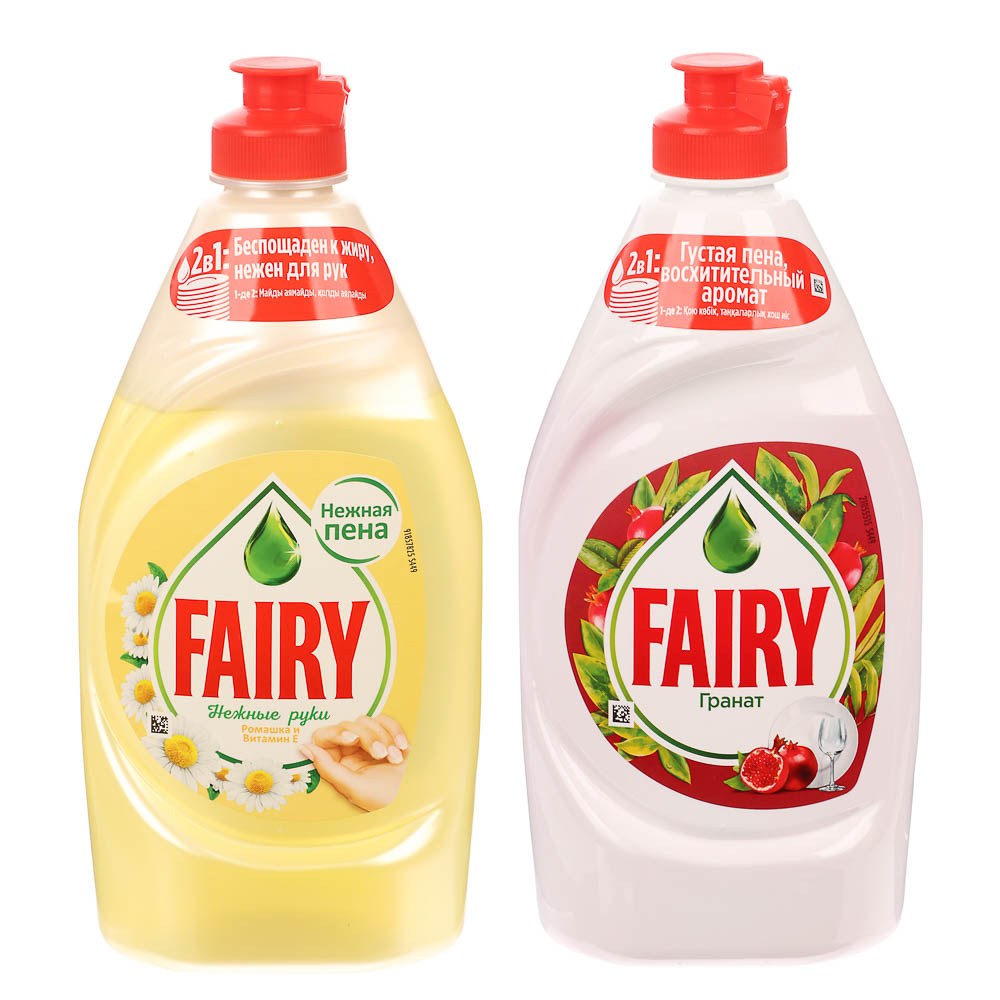 Средство для мытья посуды FAIRY Ромашка и Витамин Е/Гранат, п/б, 400мл - #1