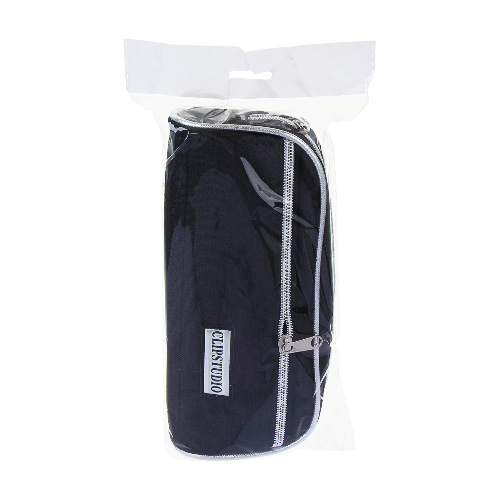 ClipStudio Пенал прямоугольный 21,5х10х6см, 2 отделения на молнии, полиэстер, ПВХ, 2 цвета - #6