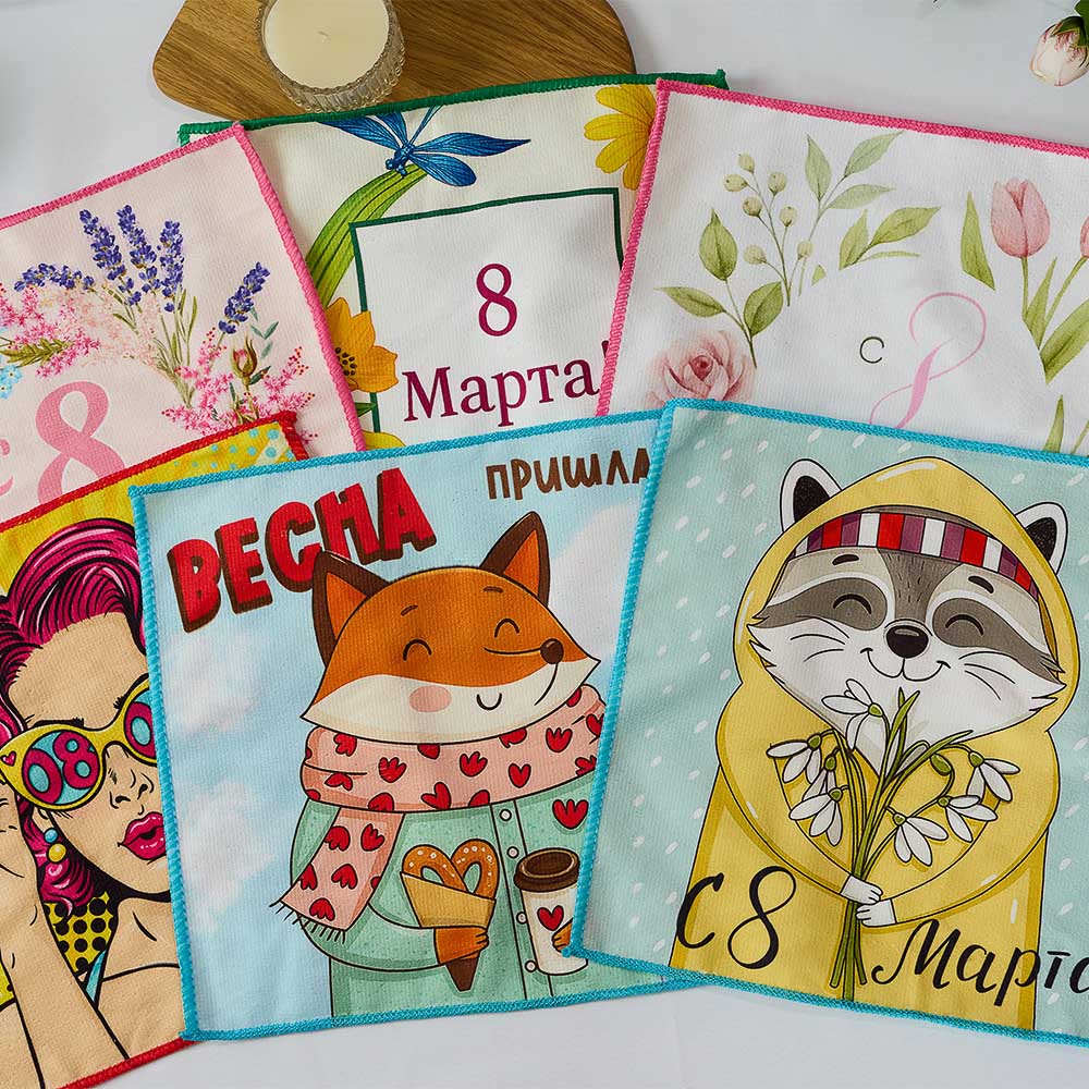 PROVANCE Ботаника Салфетка 8 марта 28х28см, 100% полиэстер, 6 дизайнов - #8