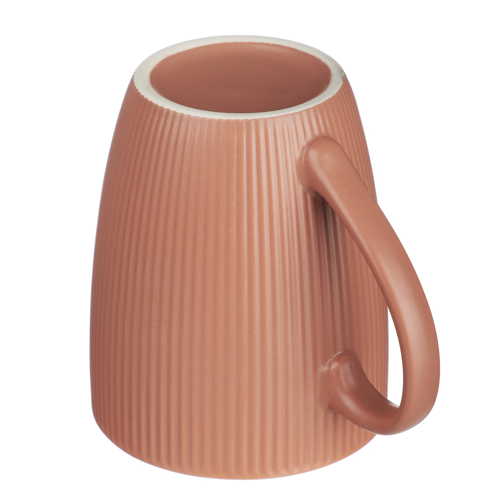 MILLIMI Кружка Рельеф цветной, 350мл, фарфор, 4 дизайна - #5