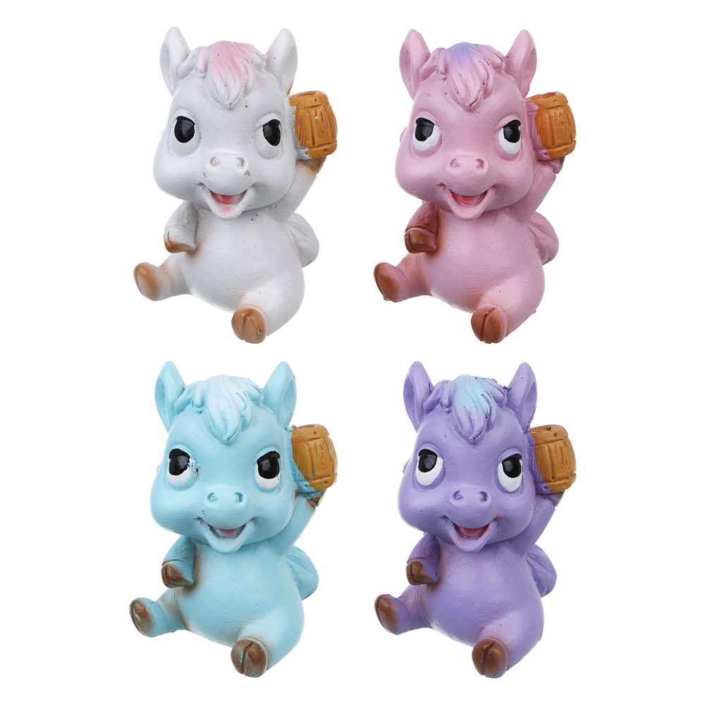 СНОУ БУМ Фигурка лошадки 4x3x5 см, 4 цвета , полистоун - #1