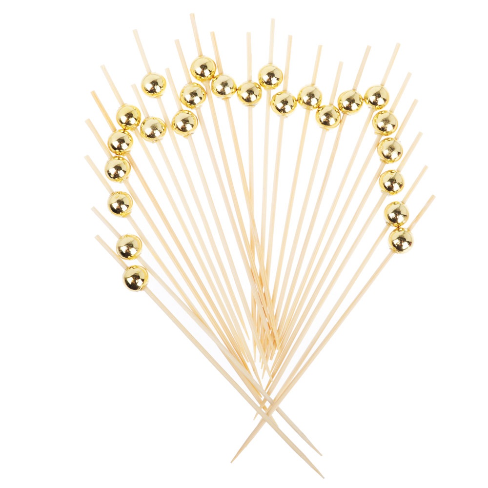 Шпажки для канапе тм Fntastic, 24шт, 12см, дерево, пластик - #4