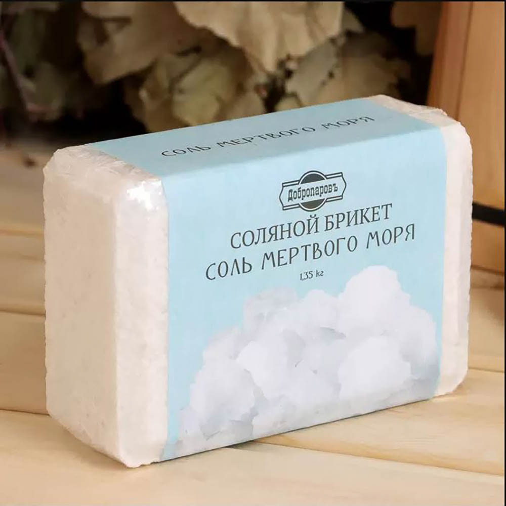 Соляной брикет "Соль Мертвого моря" 1,35 кг "Добропаровъ" - #7