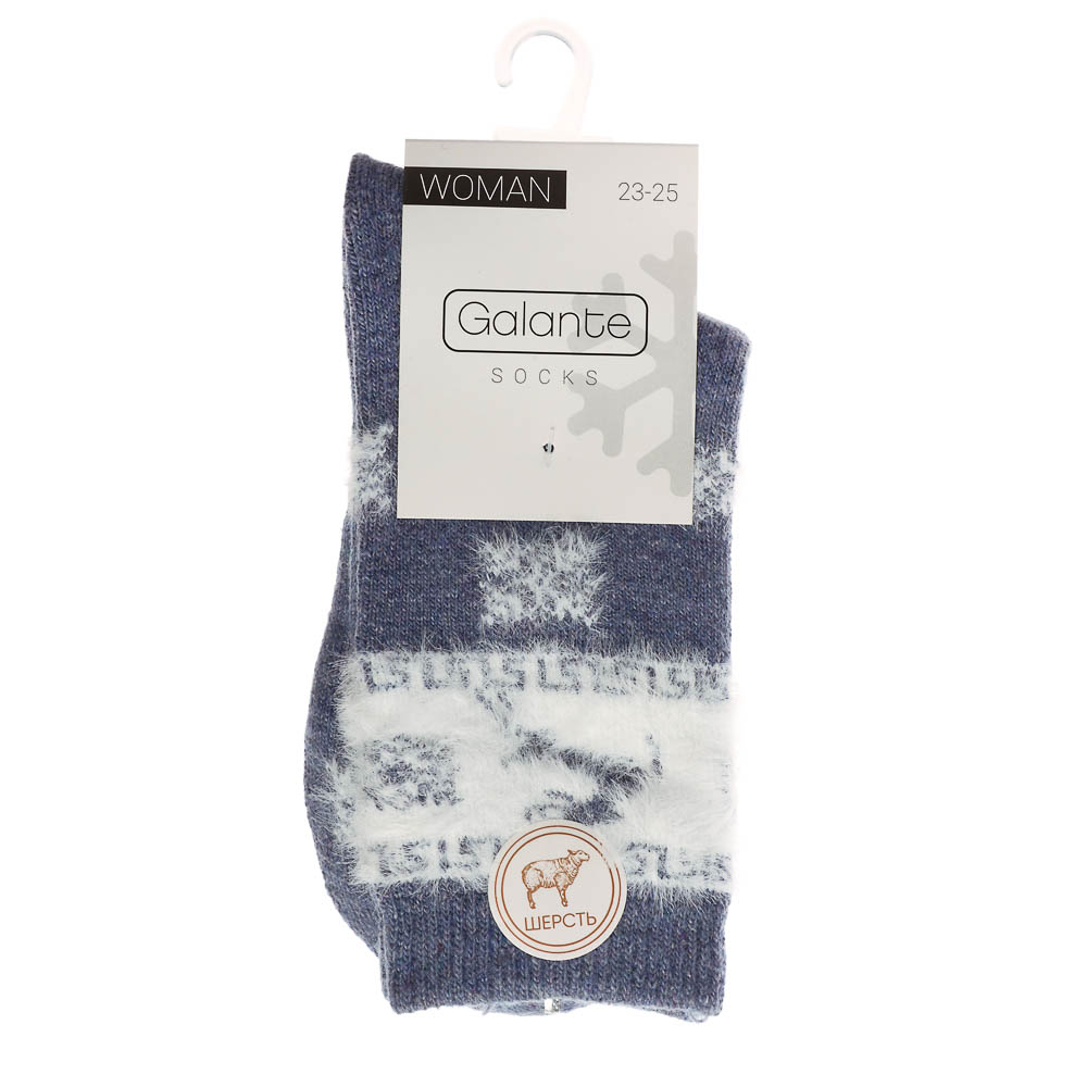 GALANTE Носки женские, 65% полиэстер, 20% акрил, 15% шерсть, р-р 23-25, разноцветные, НЖ22-1 - #5