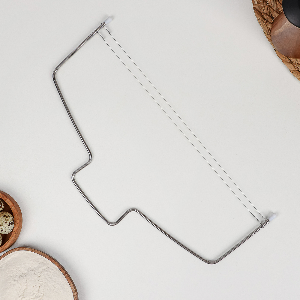 SATOSHI Нож-струна для нарезки бисквита 33х16см, нерж.сталь - #6