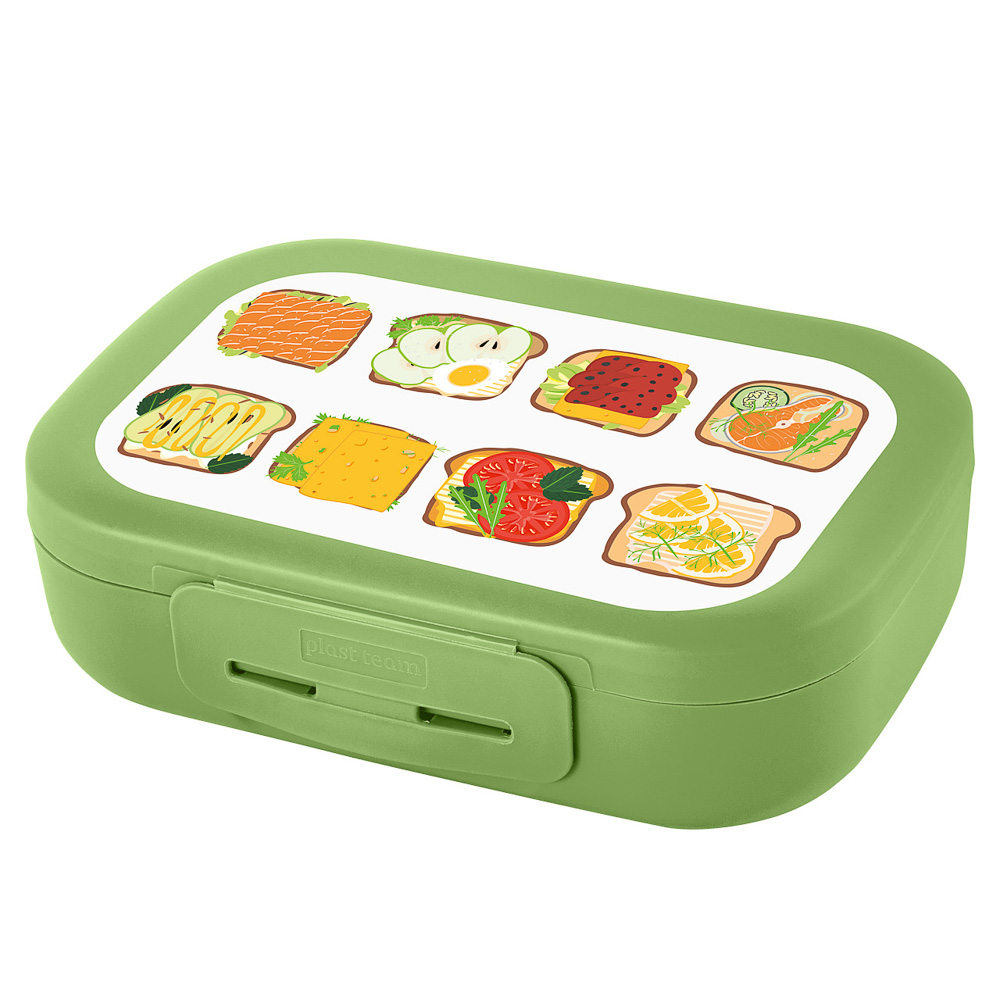 Ланч-бокс 0,8л (17,9х12,8х5,2см), пластик, в ассортименте - #2