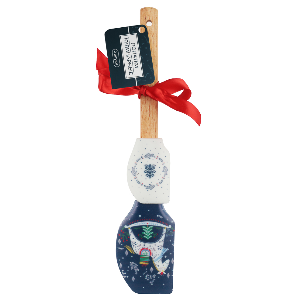 Новогодняя коллекция Нордик Набор 2 пр., лопатки силиконовые - #6