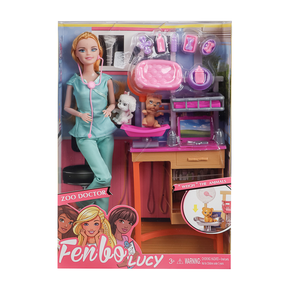 ИГРОЛЕНД Кукла ветеринар 28 см с питомцем и акс., PVC, ABS, полиэстер, 24х7х33 см - #18