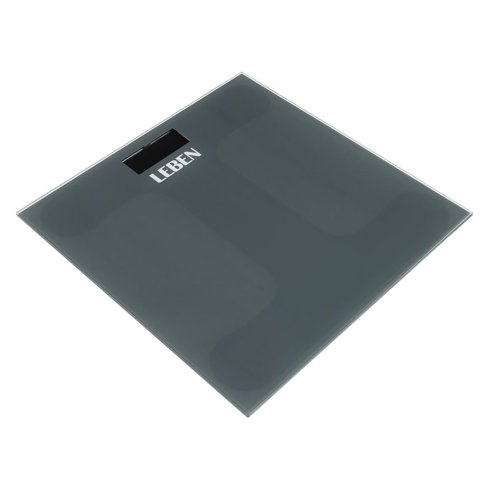 LEBEN Весы напольные электронные "Grey", ЖК-дисплей, макс. нагр.до 180кг - #10