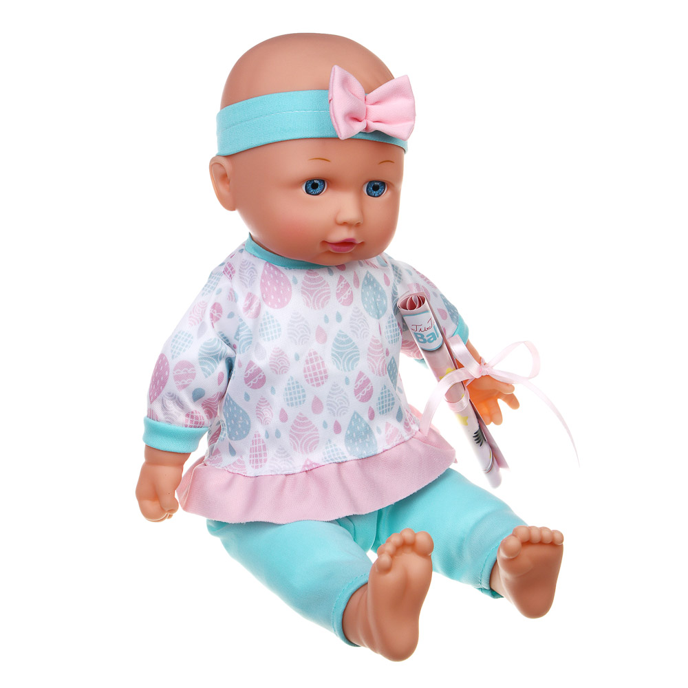 ИГРОЛЕНД Пупс 35 см, мягкое тело, с акс., звук, 3хAG13, PVC, ABS, PP, полиэстер, 33,5x12x26,5 - #4