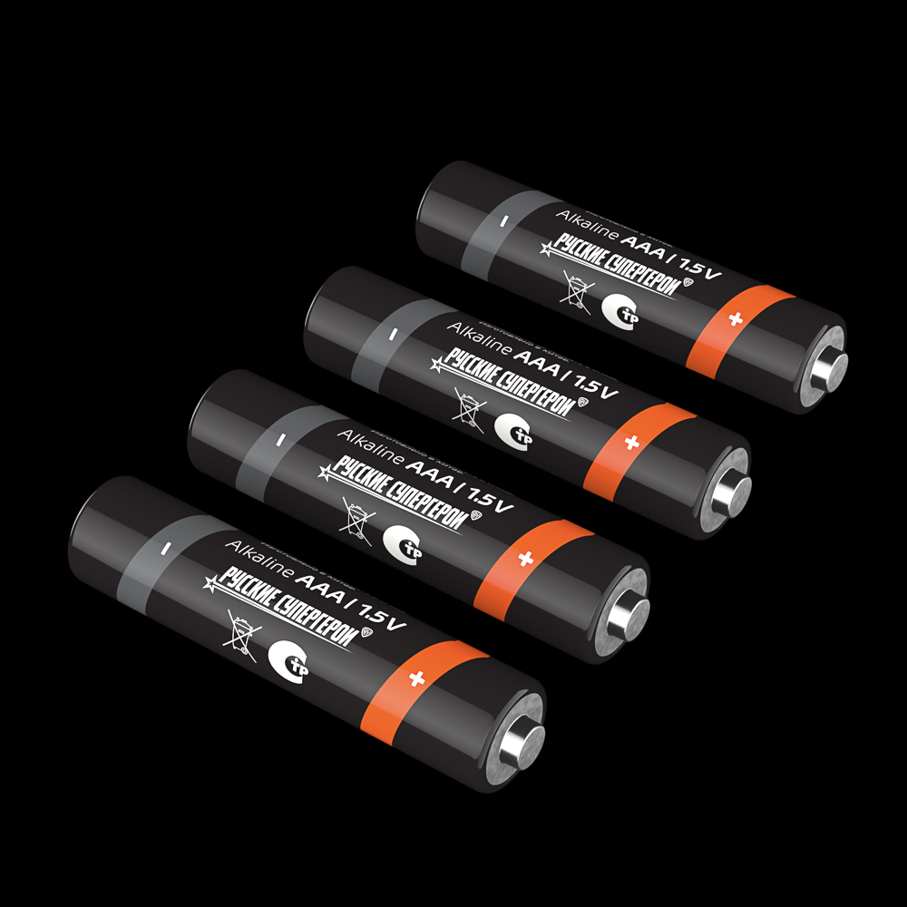 Батарейки AAA BY (LR03) 2шт в блистере, щелочные 1.5V, высокой ёмкости - #6