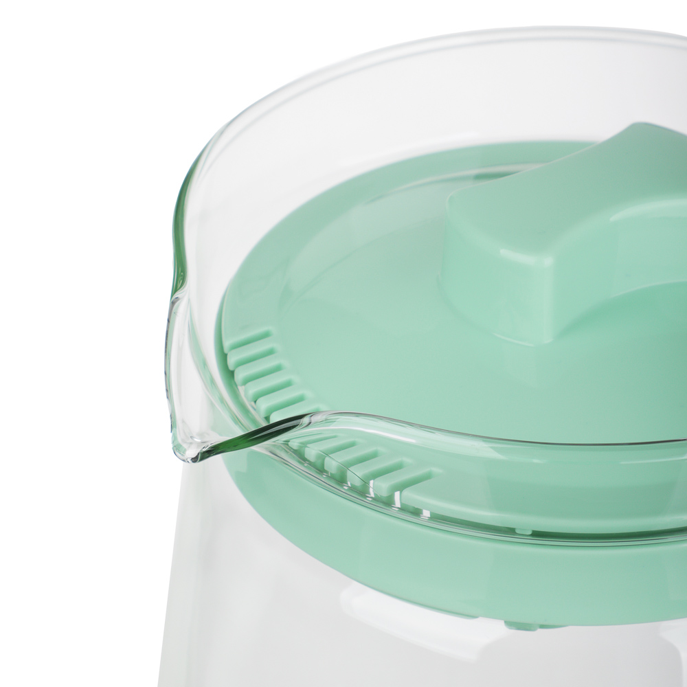 Кувшин с пластиковой крышкой тм MILLIMI, 2000мл, стекло - #3