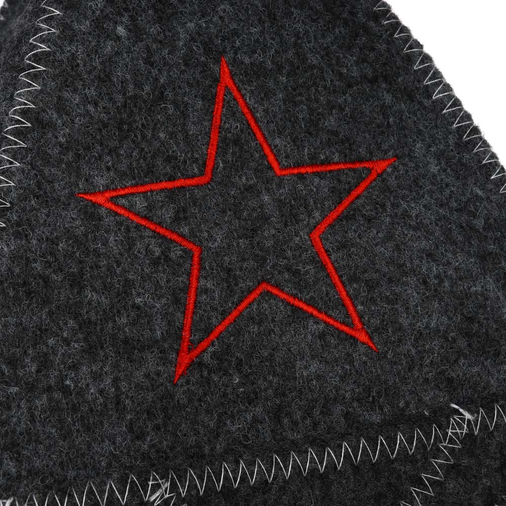 Шапка банная "Буденовка", эконом, состав: 30% шерсть,70% полиэфир - #3