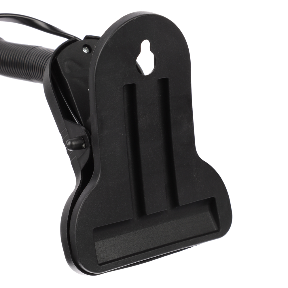 BY Светильник на прищепке, E27, 40 Вт, 230 В, гнущаяся ножка 10 см, шнур 75 см, белый - #5