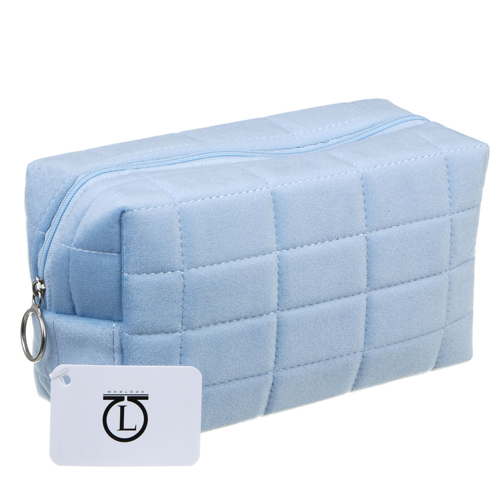 ЮL Косметичка велюровая Мадмуазель, полиэстер, 18х12,5х7,5см, 3 цвета - #5