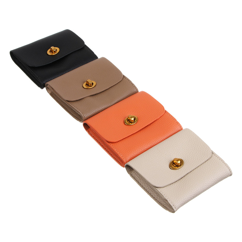 ЮL Кошелек на метал.застежке, 2 отделения ПУ, 10,8х8,8x3 см, 4 цвета - #1