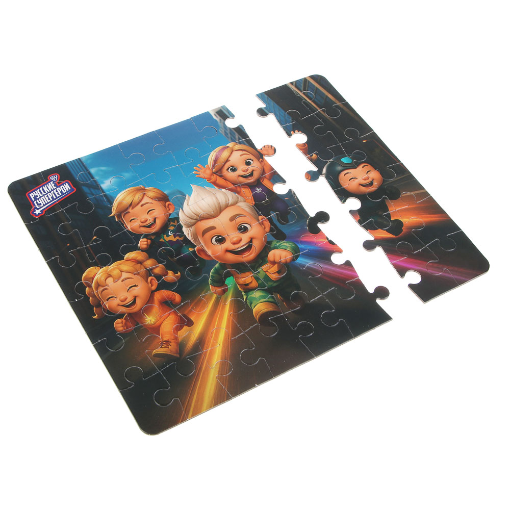 BY Русские Супергерои Пазл, 48 элементов, 14x19 см, картон, 4 дизайна - #7