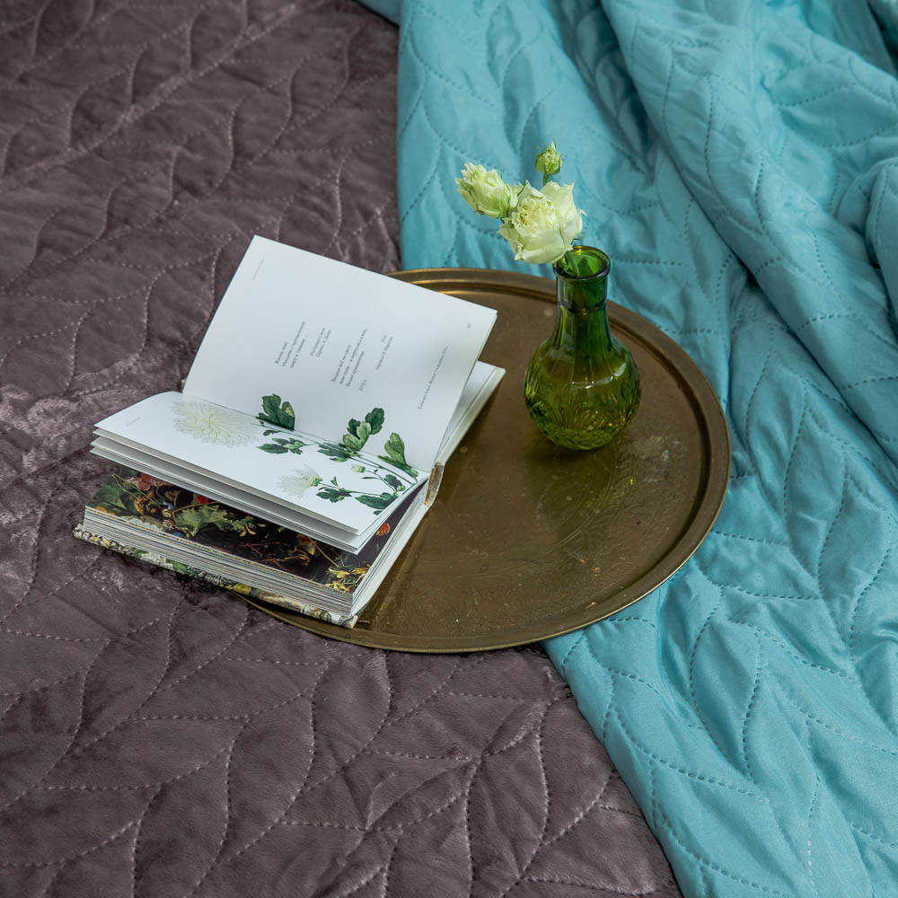 PROVANCE Мятный Латте Покрывало стеганое микровельвет 220х240см, 100% полиэстер, 3 цвета - #4