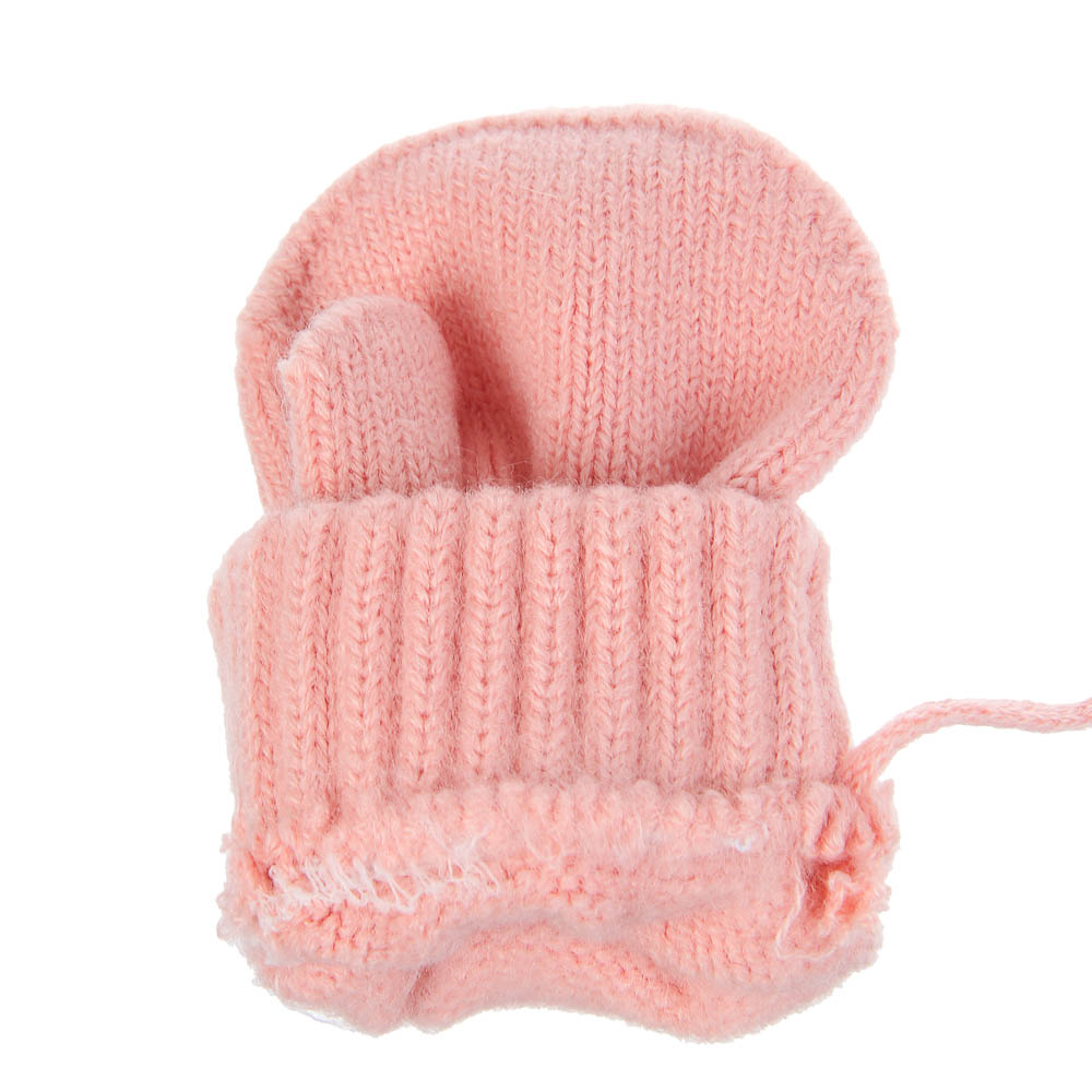 GALANTE Варежки детские на веревке, р.14, 55% акрил, 45% полиэстер, цвет в ас-те, ОЗ25-35 - #4