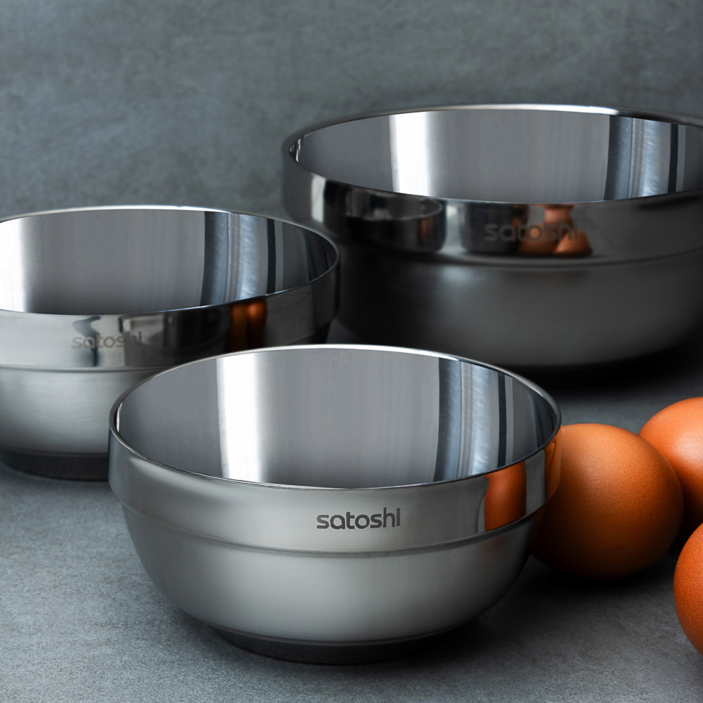 SATOSHI Салатник с двойными стенками 14см, нерж.сталь - #4