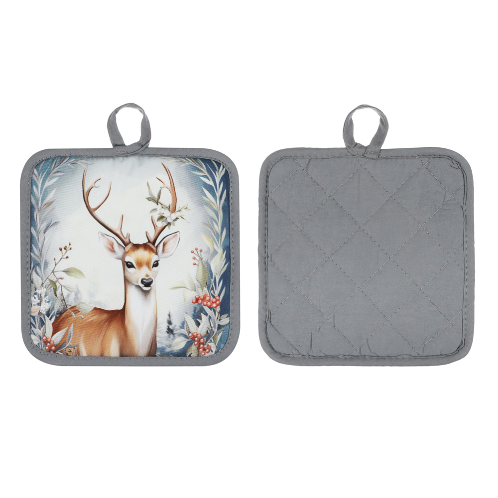 PROVANCE Нордик Прихватка, 18х18см, 100% хлопок, олень - #2