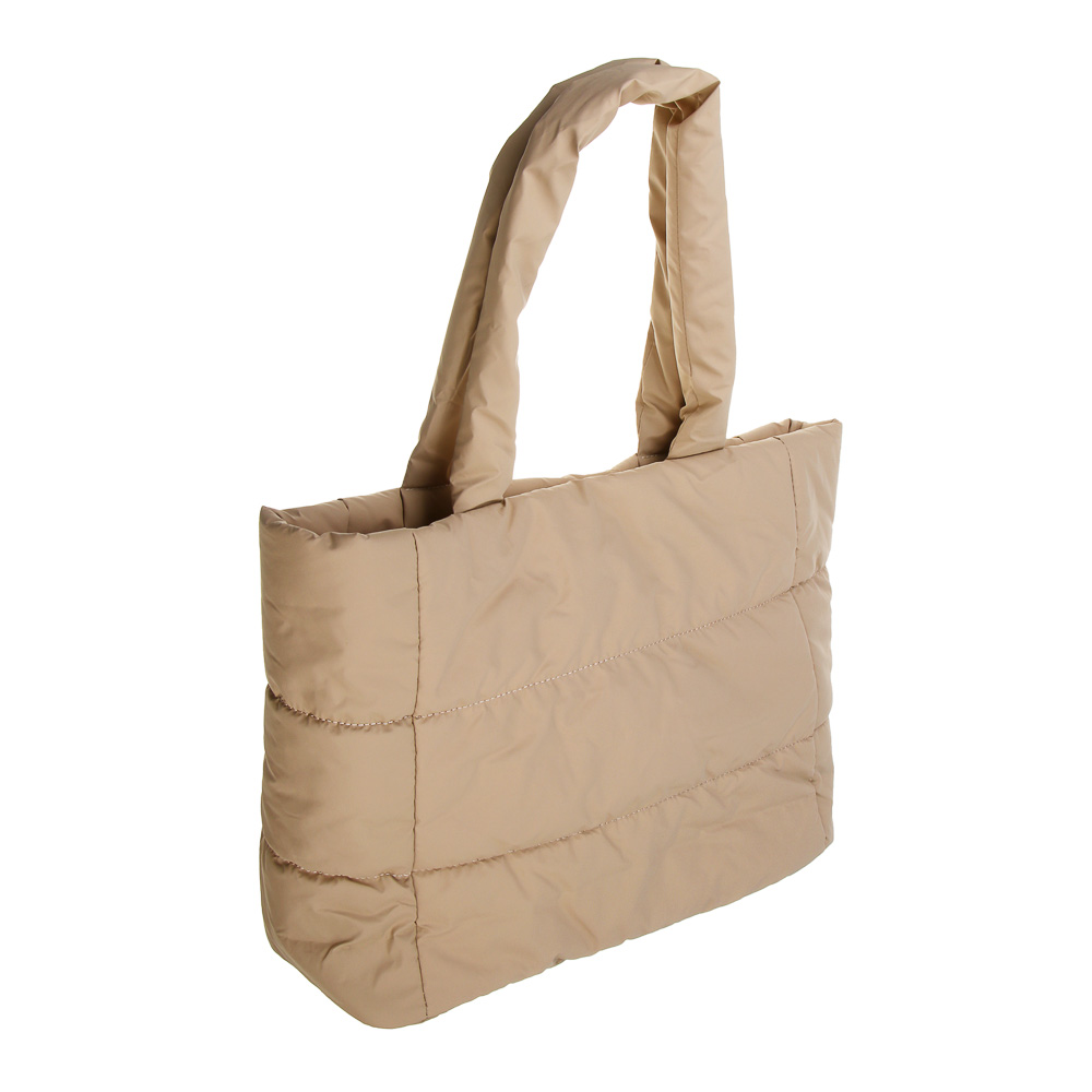 ЮL Пафф Сумка шоппер повседневная стеганая, 40x28x13 см, полиэстер, 2-3 цвета - #4