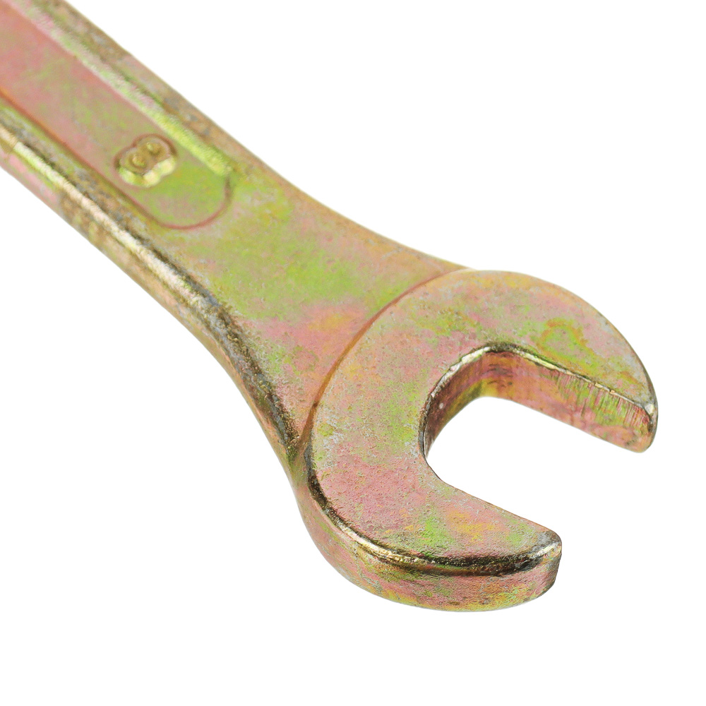 ЕРМАК Ключ рожково-накидной, 8мм, желтый цинк - #4