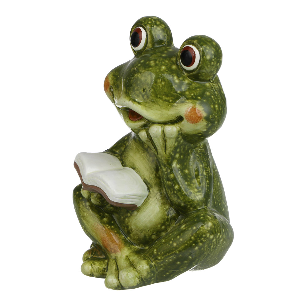 Фигура садовая "Лягушка" тм INBLOOM, 11х10,5х15см, глина - #3