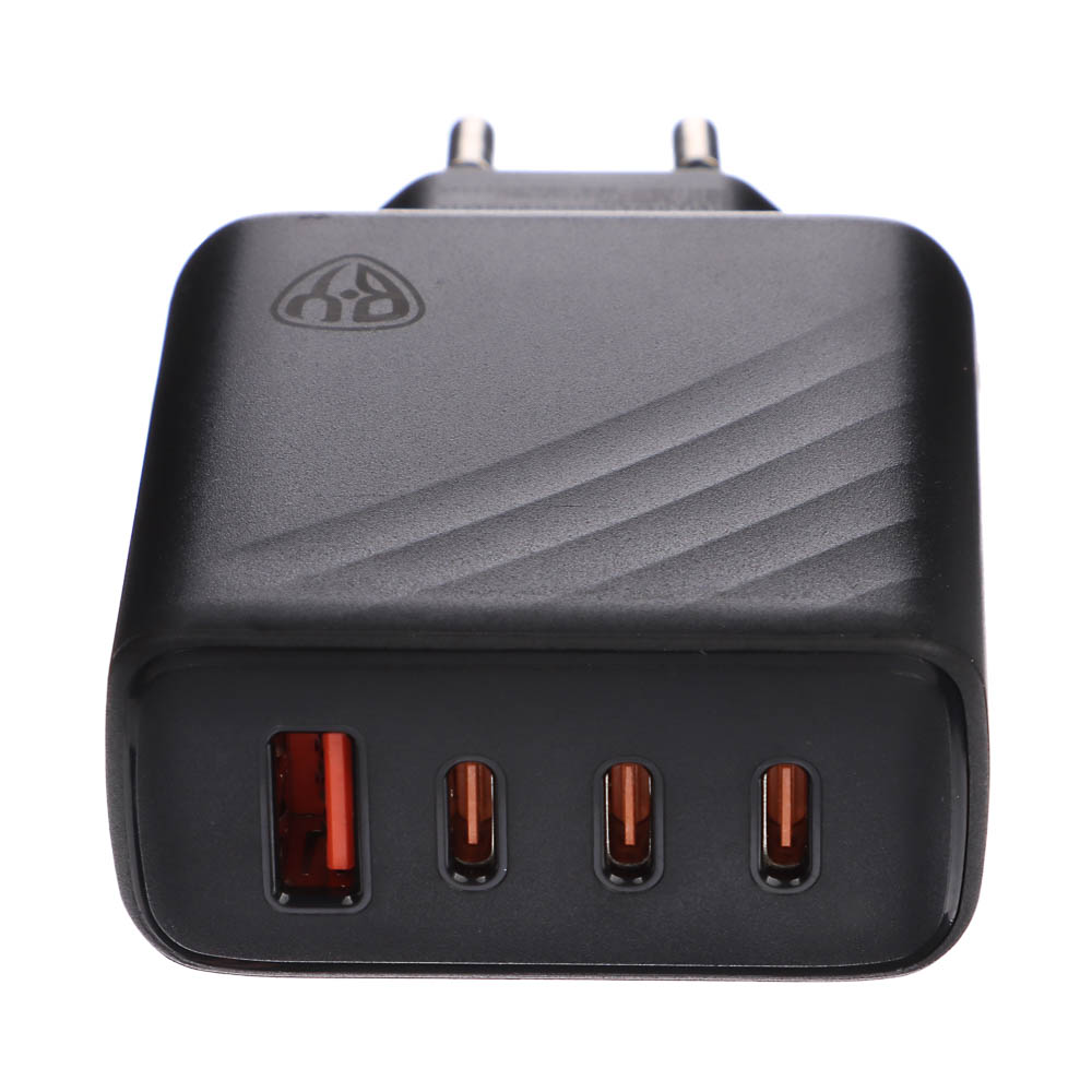 BY Сетевое зарядное устройство PRO 65Вт GaN,QC,PD,PPS,USB-A,3xType-C,110-240В,50-60Гц, пластик,чёрн. - #5