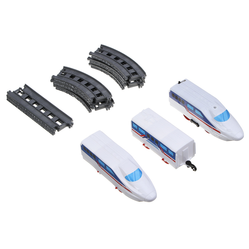 ИГРОЛЕНД Железная дорога "Скоростной экспресс", PP, PS, движение, 2хАА, 28х20х5см, 2 дизайна - #6