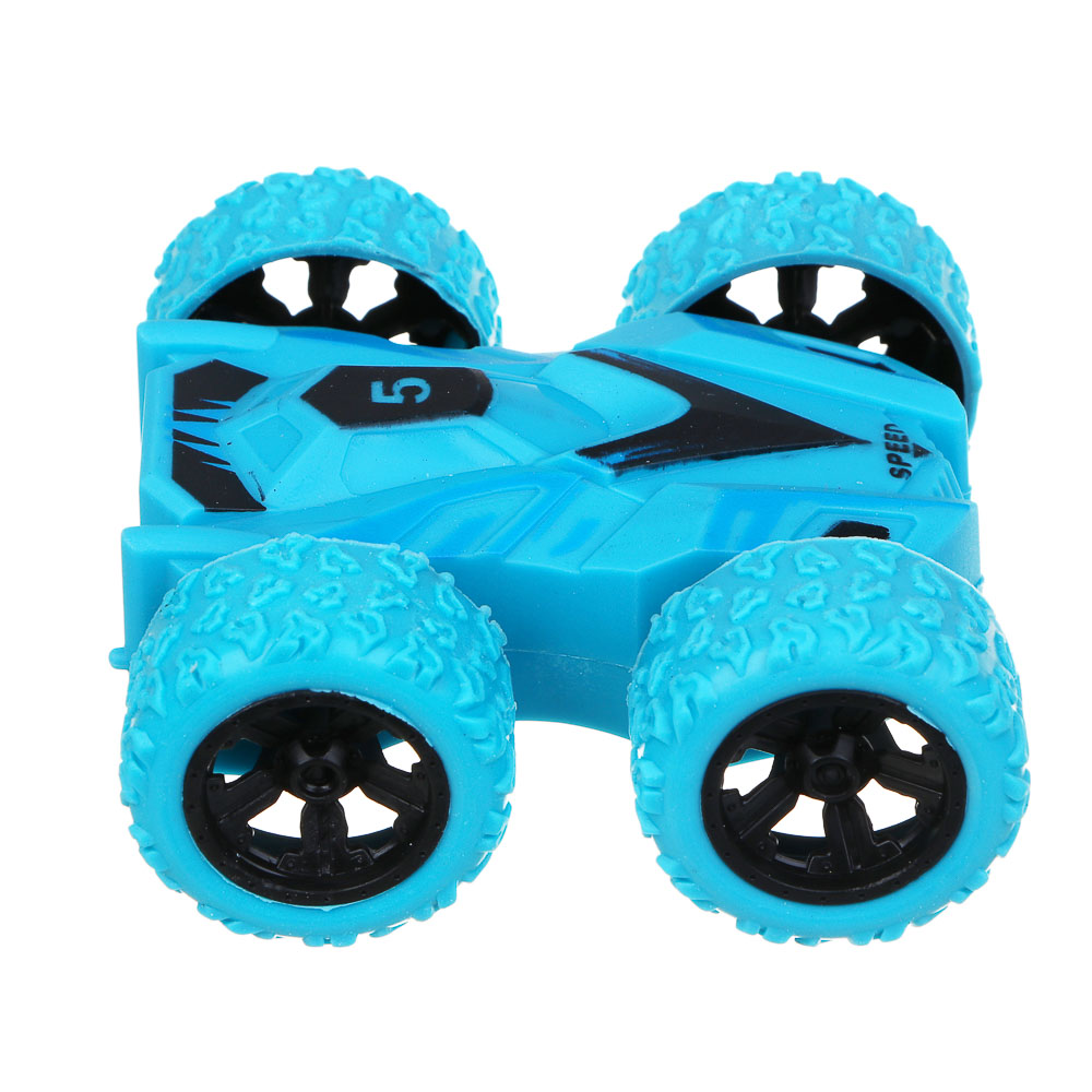 ИГРОЛЕНД Машинка "Трюкач", разворот, инерция, ABS, TRP, металл, 8х3,6х7,5 см, 4 дизайна - #4