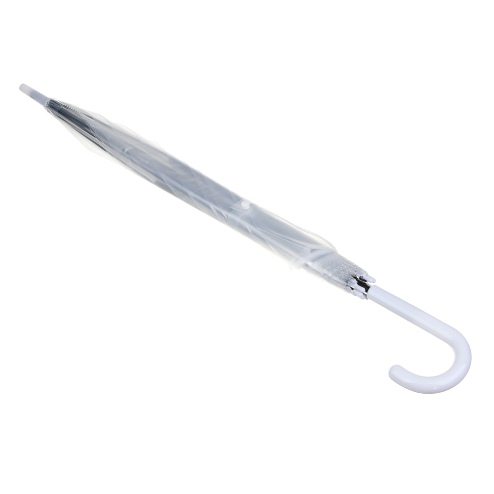 Зонт-трость, прозрачный, металл, пластик, ПВХ, d94см, 8 спиц - #4