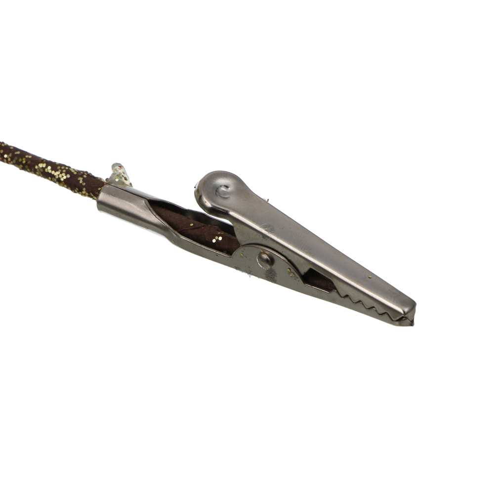 СНОУ БУМ Цветок на ветке 28 см, металл, пластик, глиттер, 3 цвета - #7