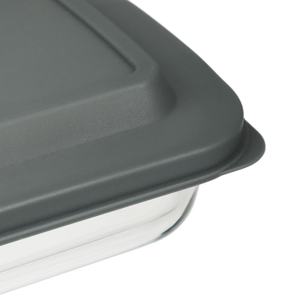 SATOSHI Форма для запекания/хранения жаропрочн. стекло, с крышкой из полипропил. 26,7х16,2х6см, 1л - #2