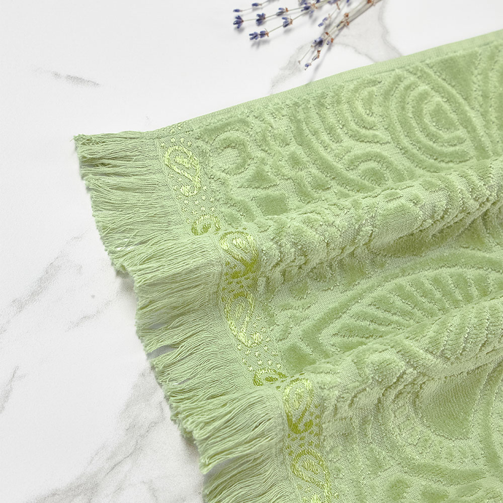 PROVANCE Эвкалипт Полотенце махровое, 100% хлопок, 50х90см, 450гр/м, зеленый - #12