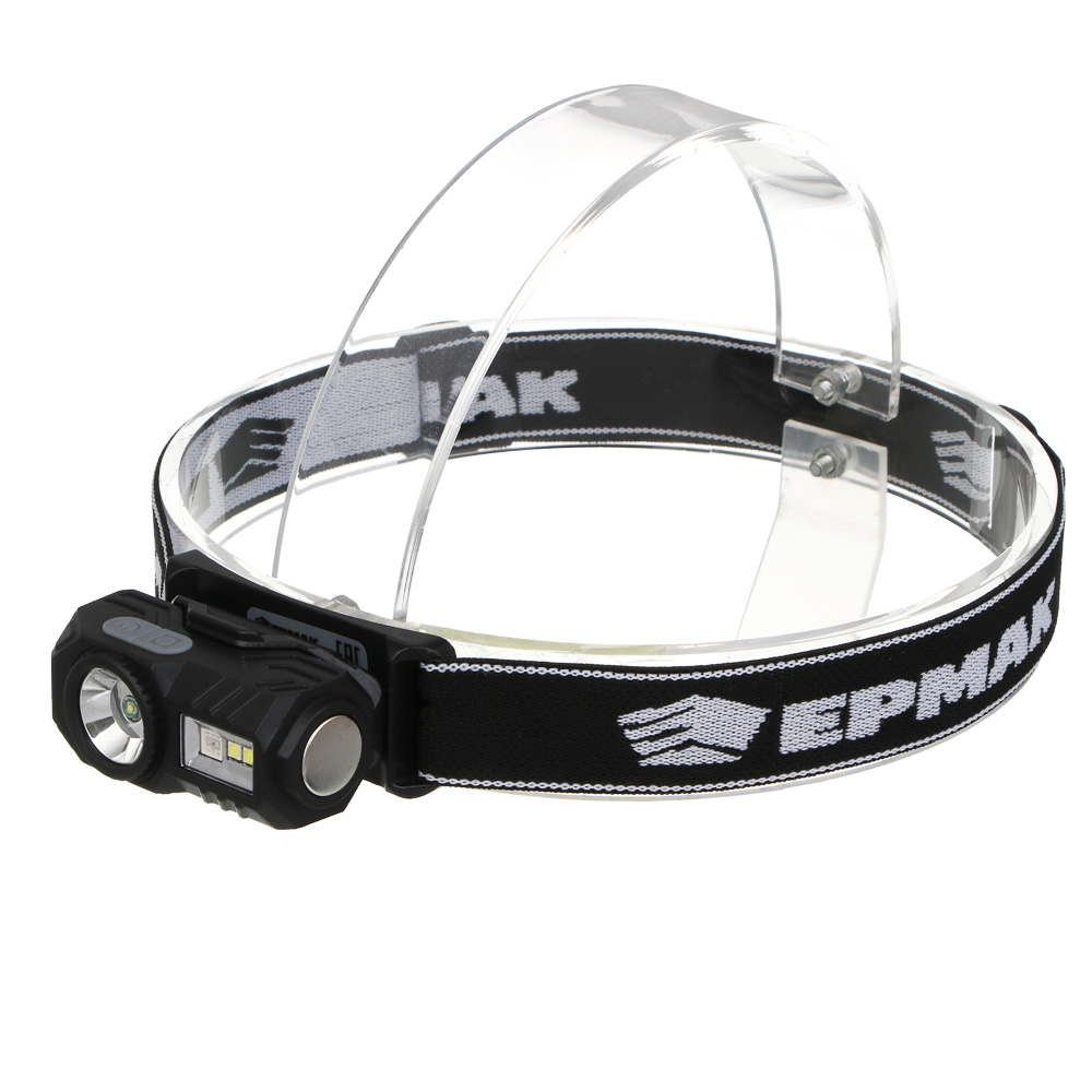 Фонарь налобный тм ЕРМАК,сенсорный,крепление,XPE LED+3LED,9 режимов,500мАч,64х45х34 мм,красный свет - #3