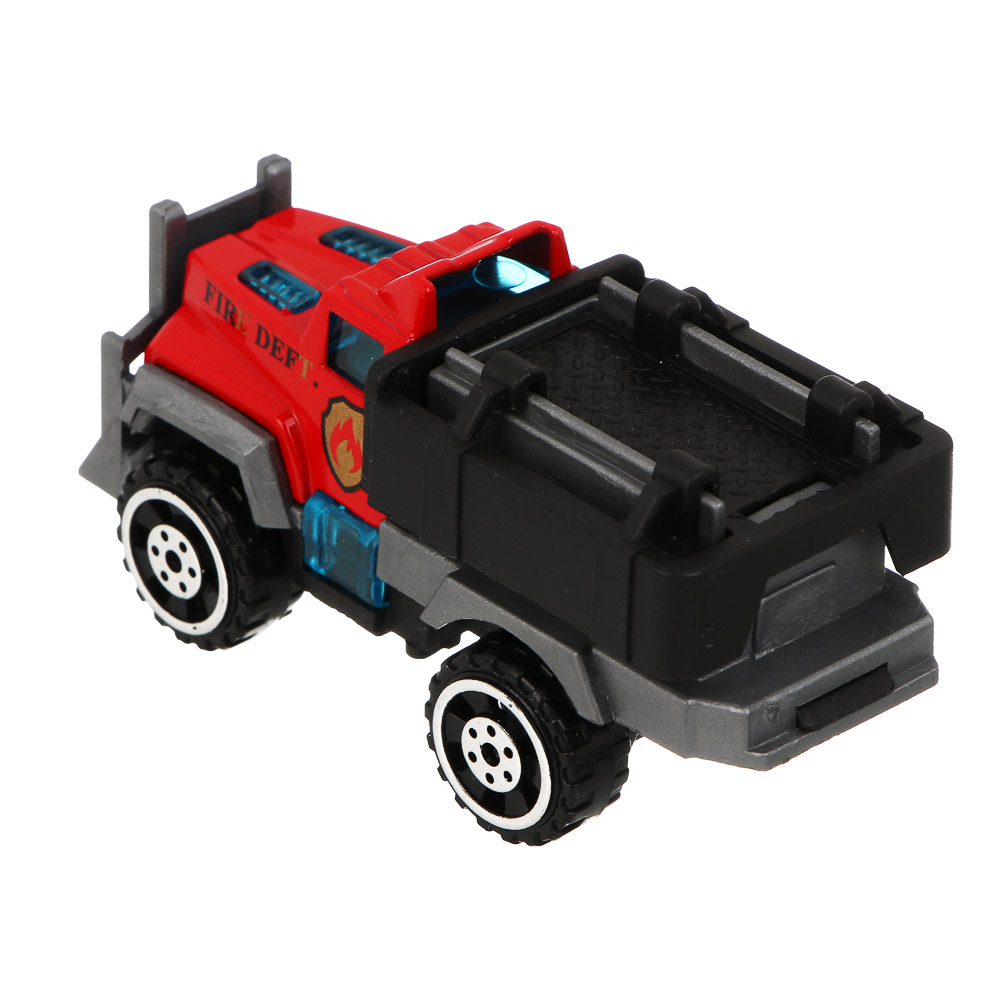 ИГРОЛЕНД Набор из 3-х машин "Пожарная служба", металл, 10,5х5,2х21,5 см, 4 дизайна - #8