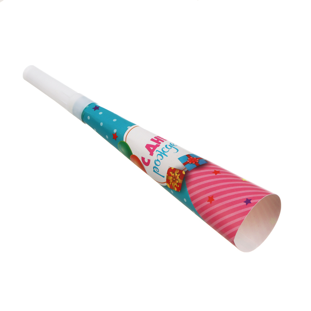 Набор праздничных гудков тм Fntastic, 6шт, 20,5х3,5см, бумага, пластик, 2 вида - #3