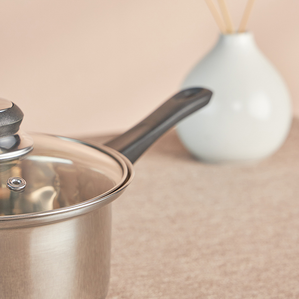 Стрейтон Ковш 16х9,5см, 1,4л, со стекл. крышкой - #8