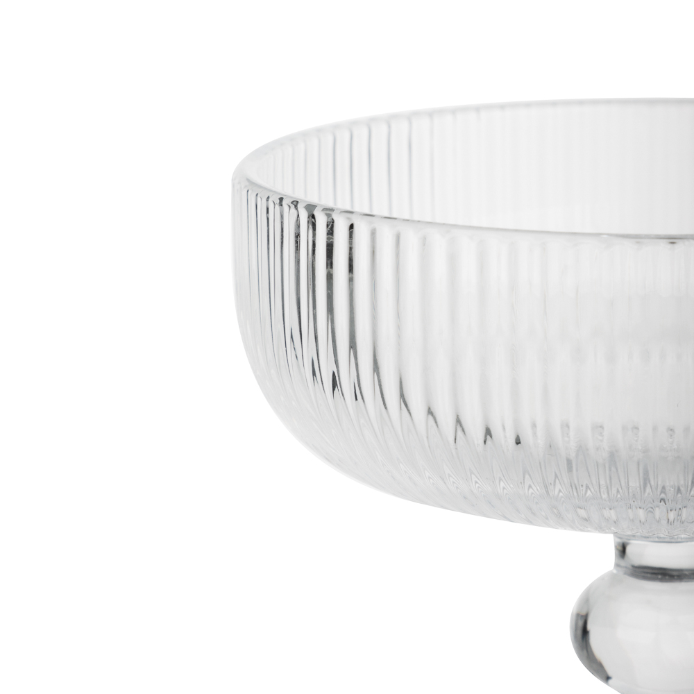 MILLIMI Бокал-креманка Грея, 250мл, стекло, прозрачный, рифленый - #3