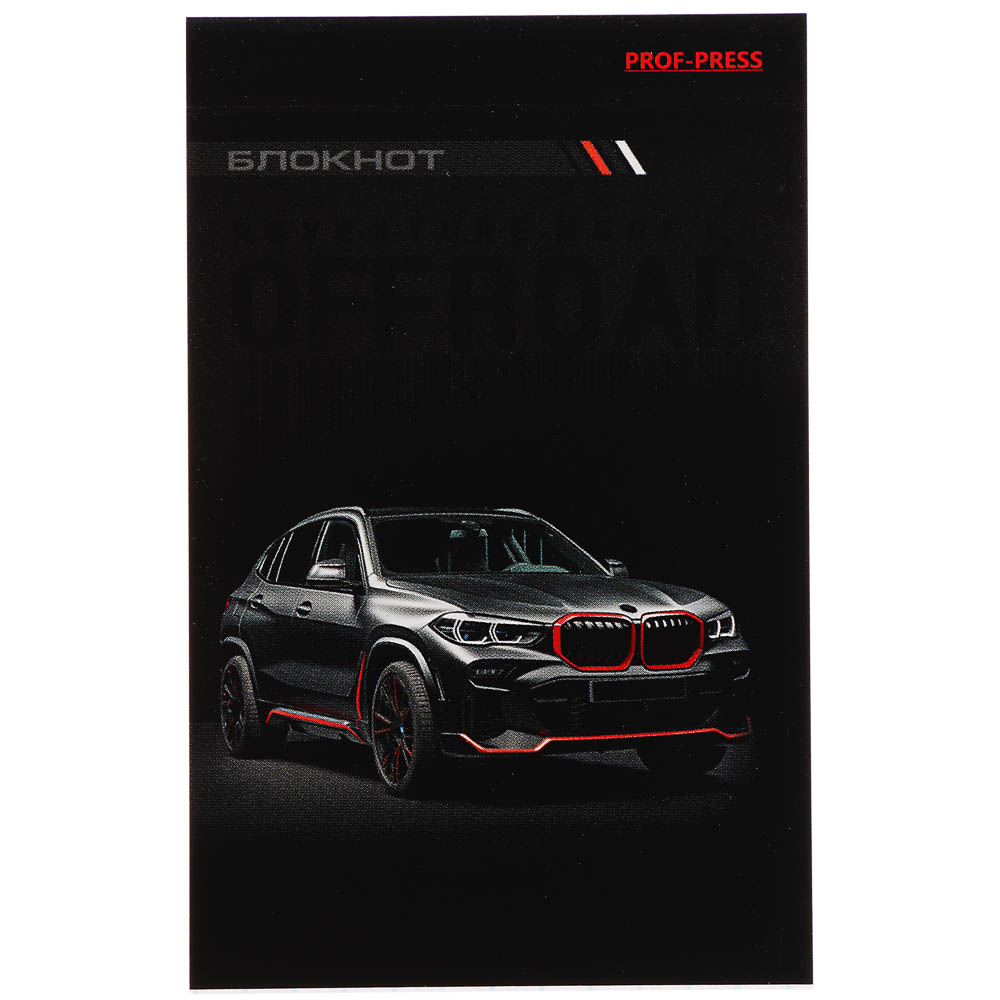 Блокнот А7, 48л, офсет, обложка картон, склейка, в ассортименте - #24