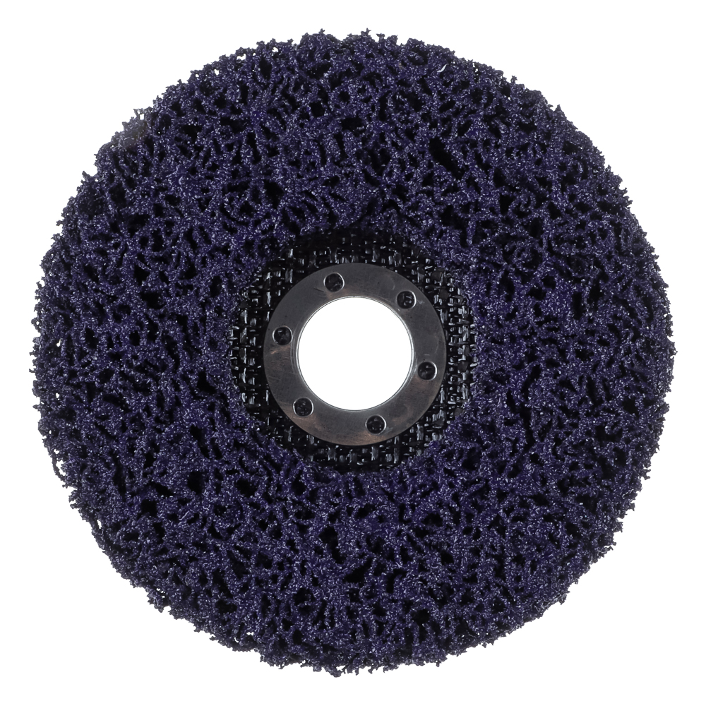 ЕРМАК Диск коралловый зачистной 125мм для УШМ, п.кв. 22 мм, толщина 14мм, фиолетовый, высокая жестк. - #3