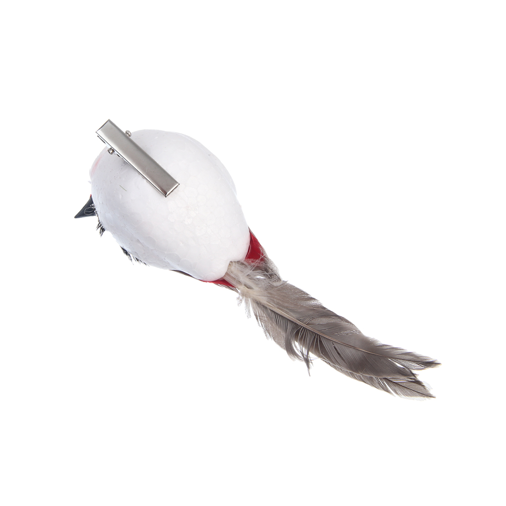 Птица на прищепке тм INBLOOM, 14x4см, пенополистирол, перо - #6