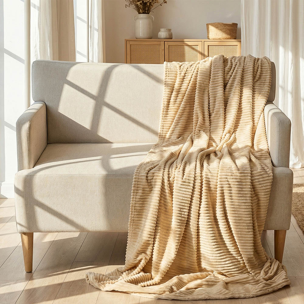 PROVANCE Мосс Плед микрофибра 150х200см, полоска, 260 г/м, 100% полиэстер, 2 цвета - #4