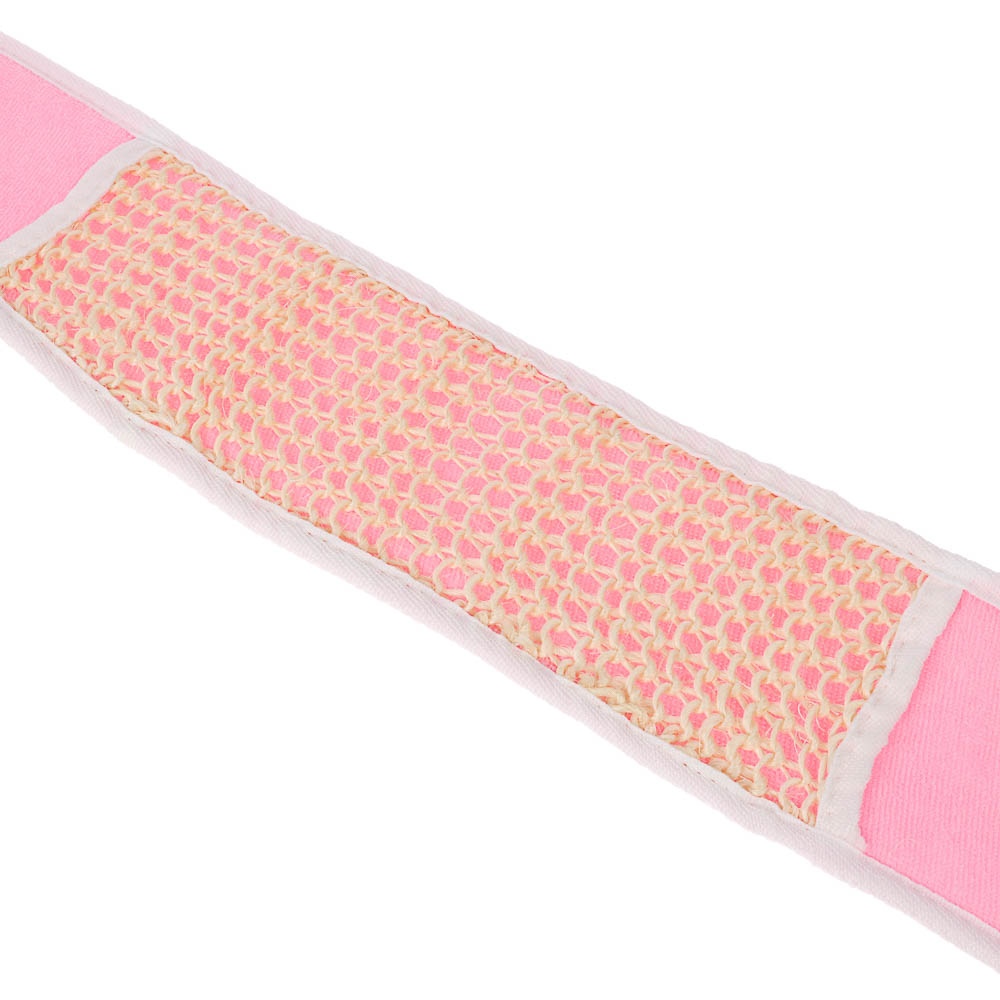 ЮL Мочалка лента банная с ручками с эффектом пилинга, сизаль, полиэстер, поролон, 68х10см, 3 цв. - #6