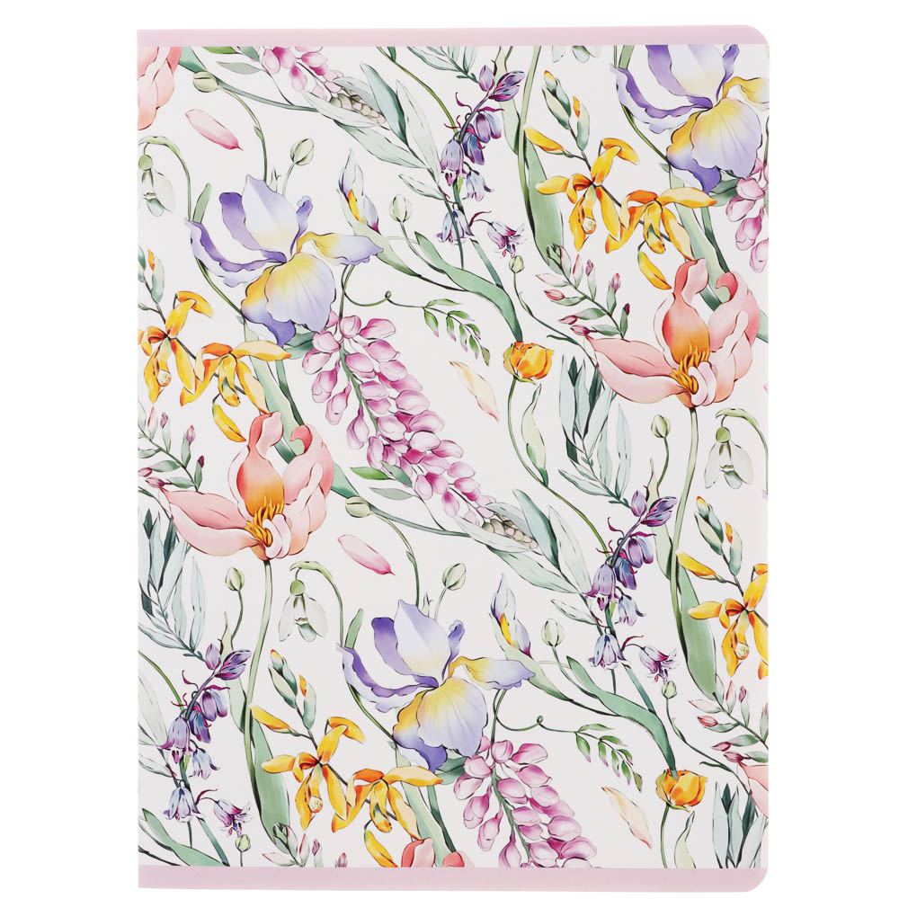 Тетрадь общая "Botanica", формат А4, 48л. в клетку, на скобе, скругленные углы, в ассортим. - #2