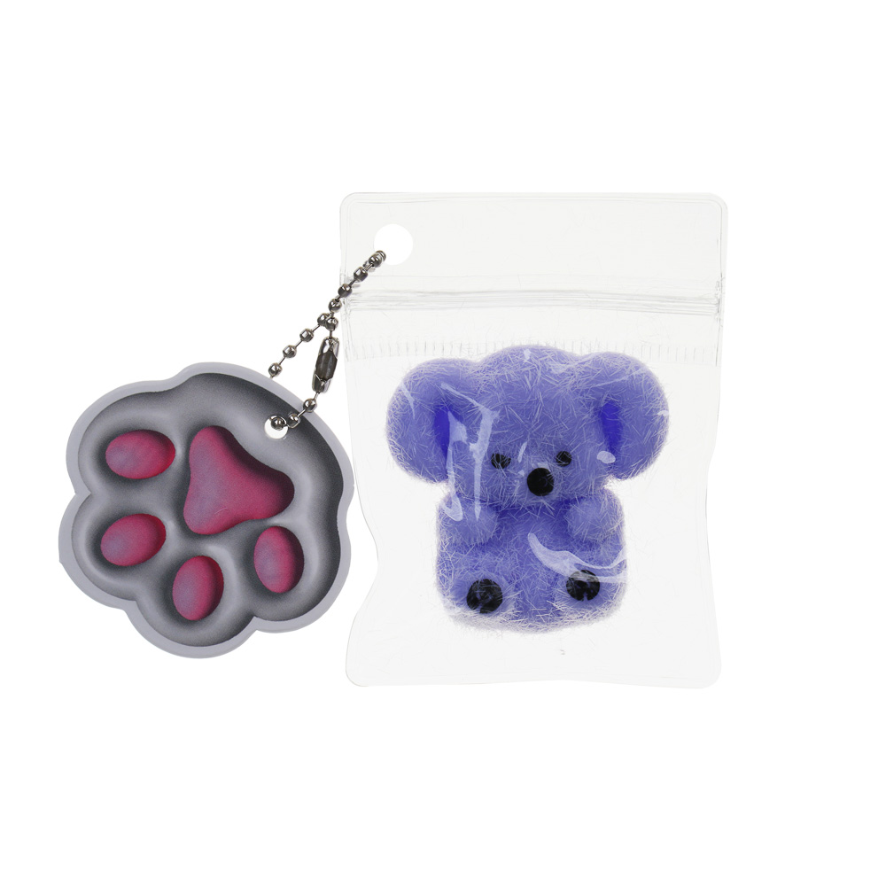 ИГРОЛЕНД Игрушка-антистресс, мялка "Зоопарк", TPR, 8х8см, 10 дизайнов - #3