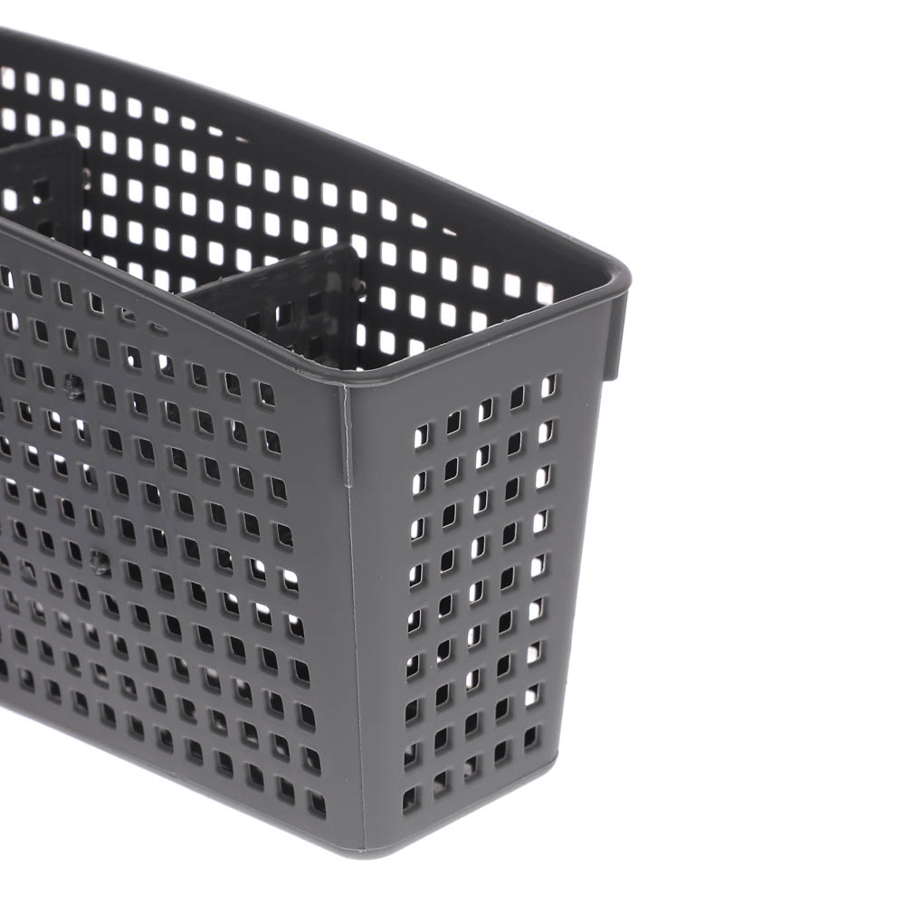 Органайзер Лофт с перегородками 245х95х140 мм белый, серый - #3