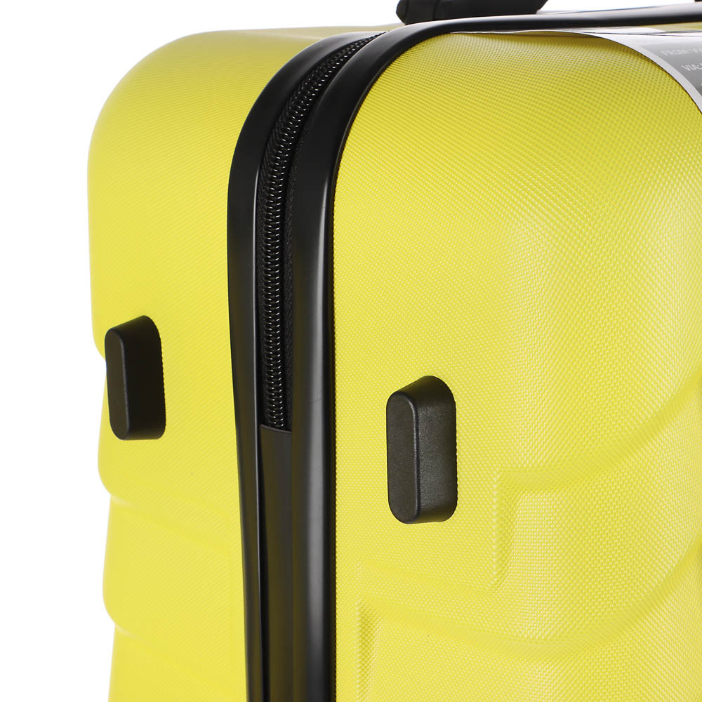Комплект из 2 чемоданов S+М, ABS пластик, 67х43х26 см, желтый - #7